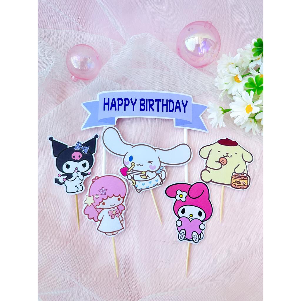 Bj - Sanrio Cinnamoroll Kuromi Melody Pompompurin - Mini Birthday Cake ...