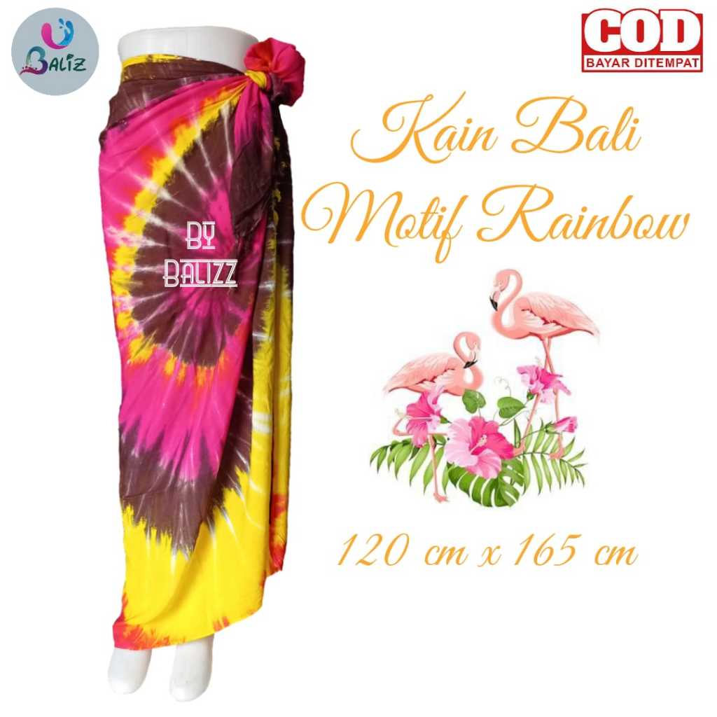 Standard Rainbow pattern beach cloth - Balinese beach sarong - Balinese ...