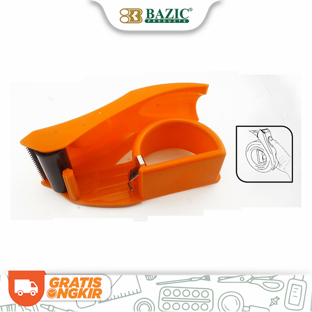 Bazic OPP Tape Cutter Plastic Duct Tape Dispenser/Duct Tape Holder