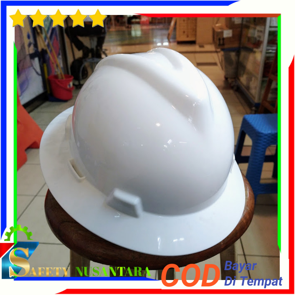 Lokal Msa Full Brim Safety Helmet Original Ansi Fastrack Local Sni