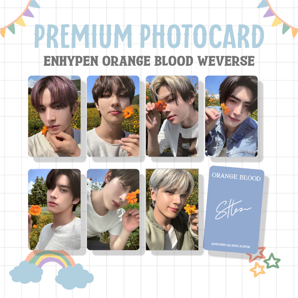 Enhypen ORANGE BLOOD & SWEET VENOM PREMIUM PC PHOTOCARD Shopee Malaysia