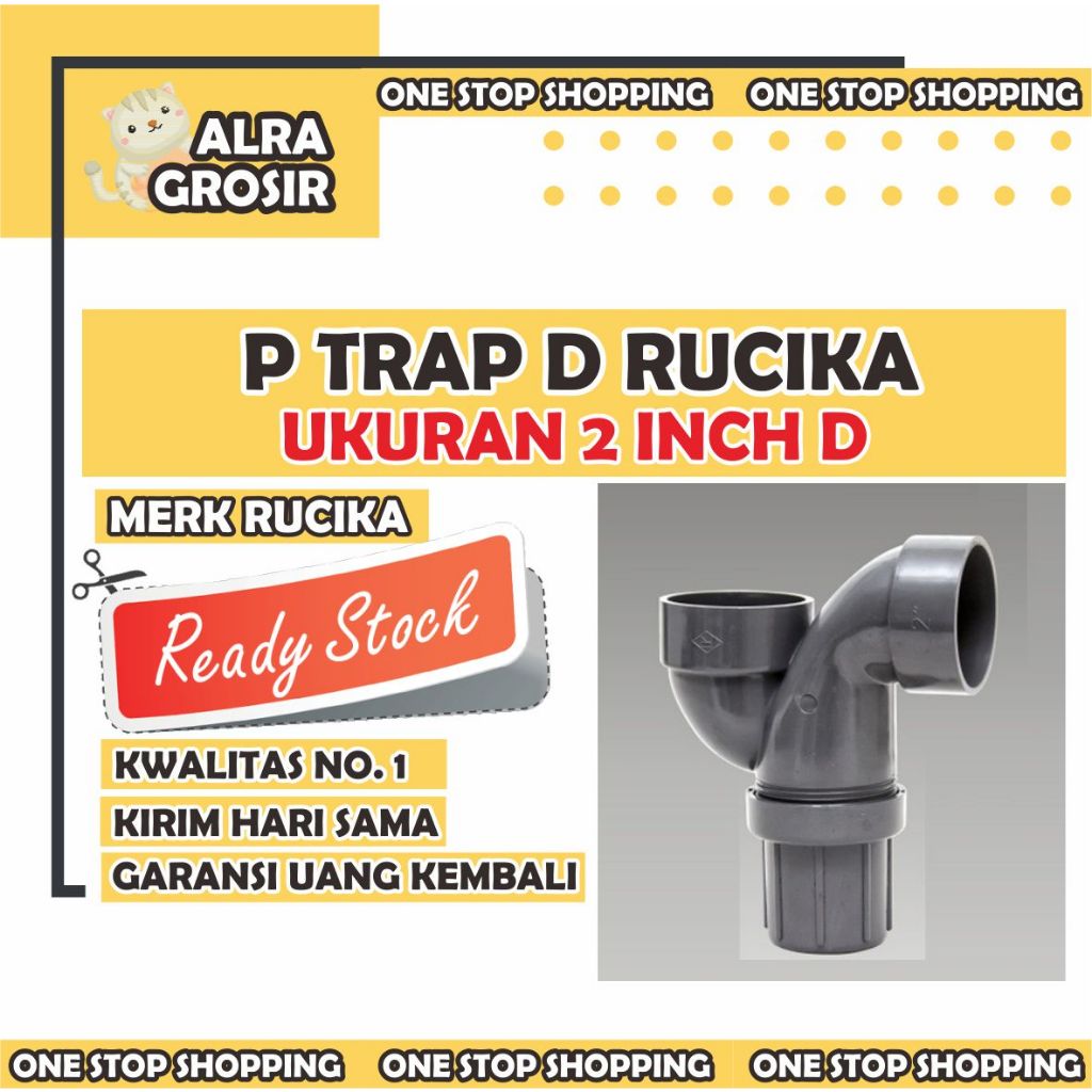 P TRAP 2 INCH D RUCIKA PVC Pipe Fittings P Y TEE T D RUCIKA Shopee