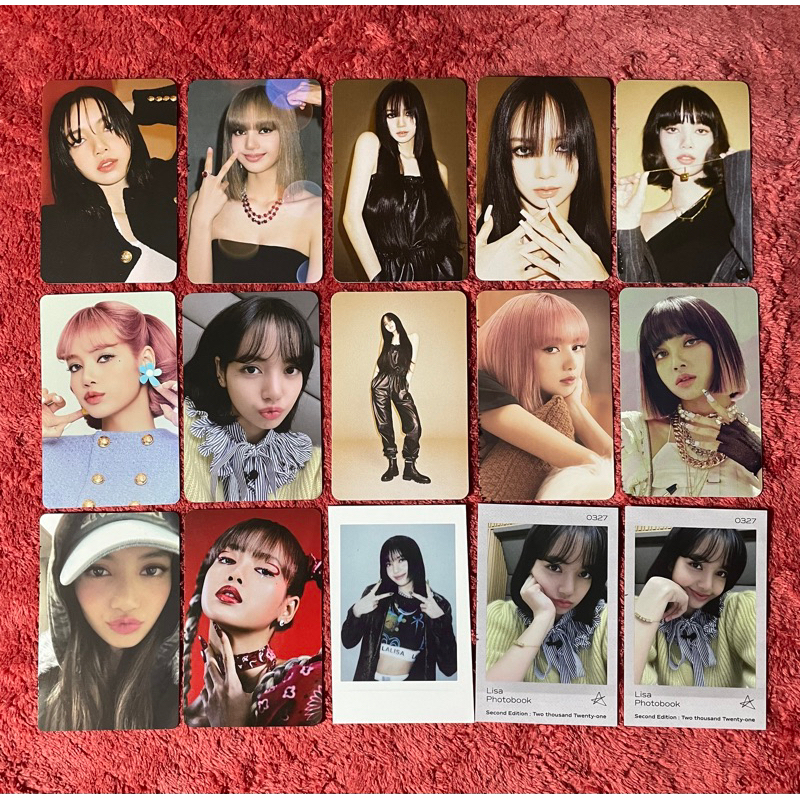 YG Official PHOTOCARD PC LISA BLACKPINK PHOTOBOOK 0327 VOL. 1 2 3 4 POB ...