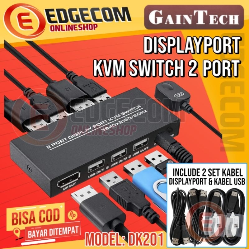 Displayport USB SHARING SWITCH 24 PORT FREE DP And USB GAINTECH Cable
