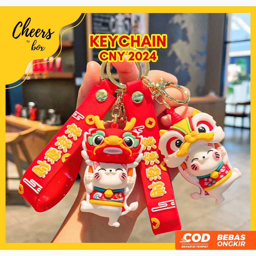 GANTUNGAN Chinese New Year Keychain 2024 / Chinese New Year Keychain ...