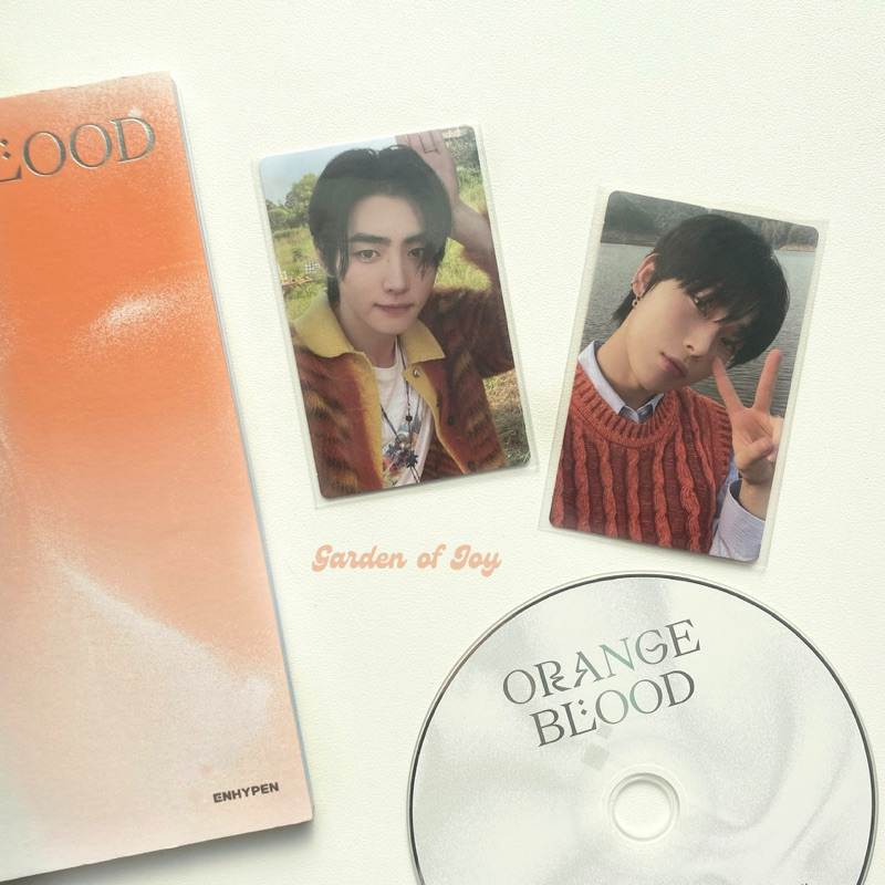 Enhypen - Orange Blood Engene ver Photocard Sunghoon Sunoo | Shopee ...