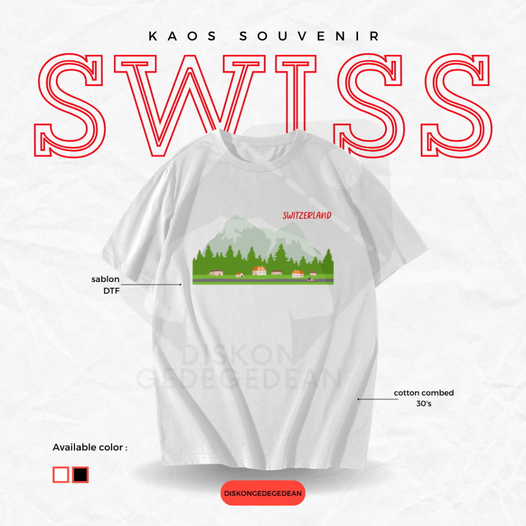 Discountgedegaedean T Shirt Swiss Souvenir Tshirt By Switzerland