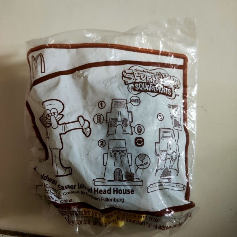 Squidward Easter Island Head House Spongebob Happy Meal McDonald's