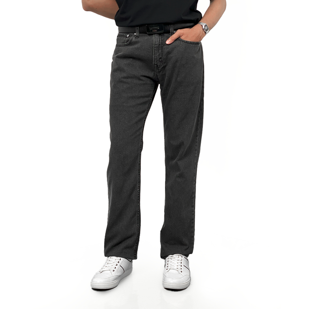 801 Regular FIT TWILL Jeans COAL BLACK Men's Denim Trousers Edwin