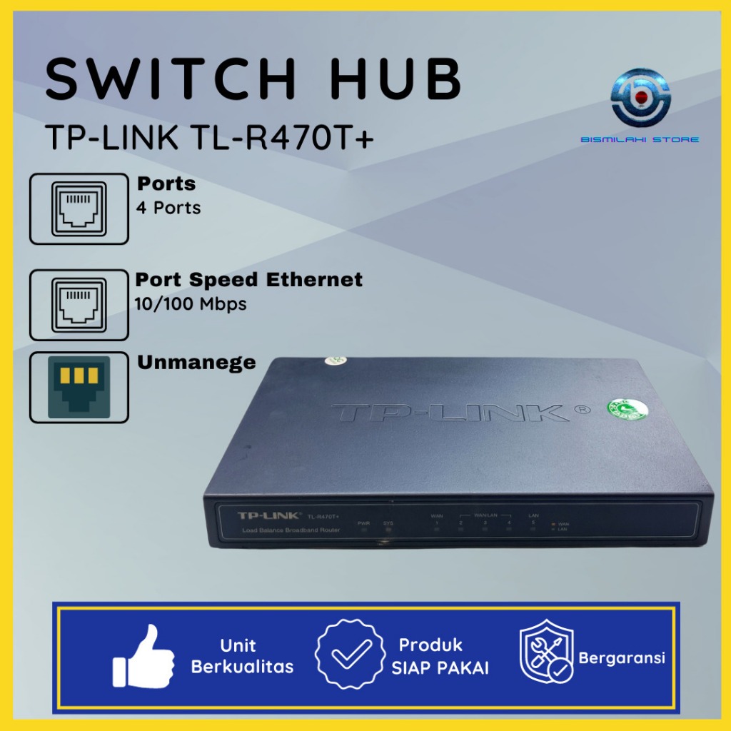 Router Load Balancer TpLink TLR470T Plus Normal Unit Ready To Use