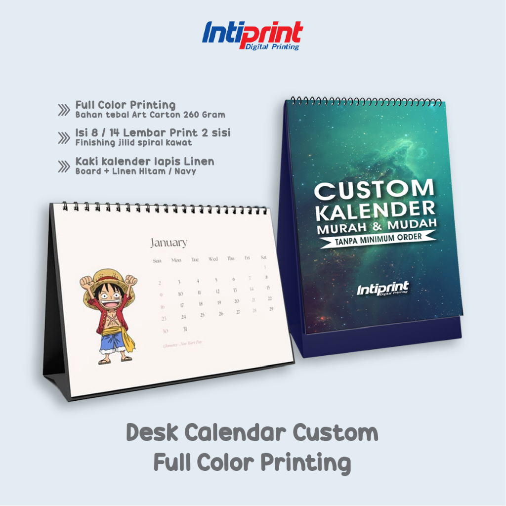 Custom Sitting Desk Calendar/Custom Annual Calendar | Shopee Malaysia