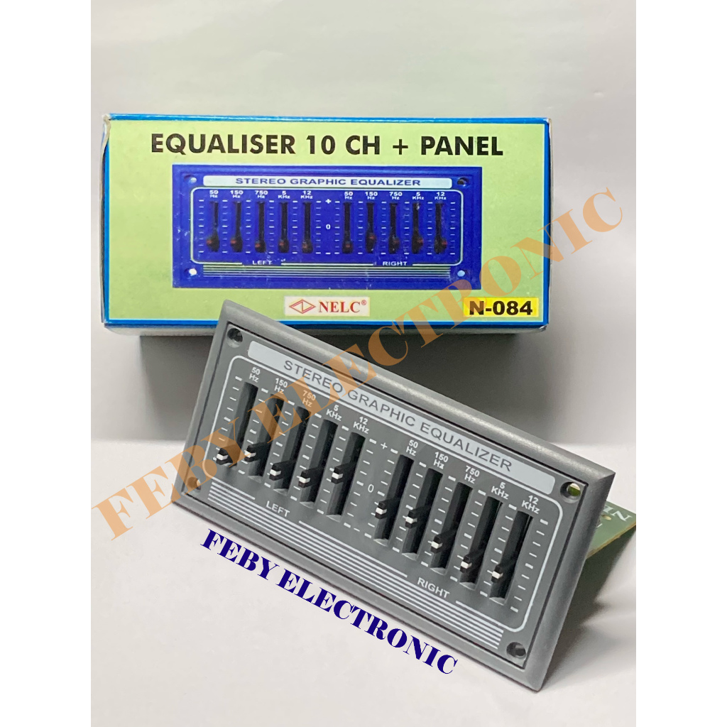 Equalizer KIT 10 CHANNEL EQUALITYER PANEL CHANEL NELC 084 | Shopee Malaysia