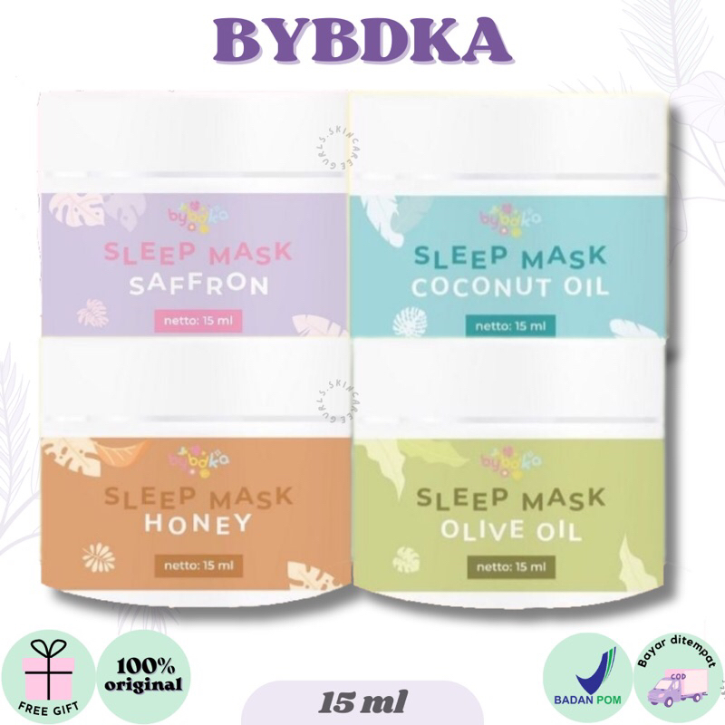 (NEW PACK) Sleeping Mask Bybdka 15ml & 50ml | Shopee Malaysia
