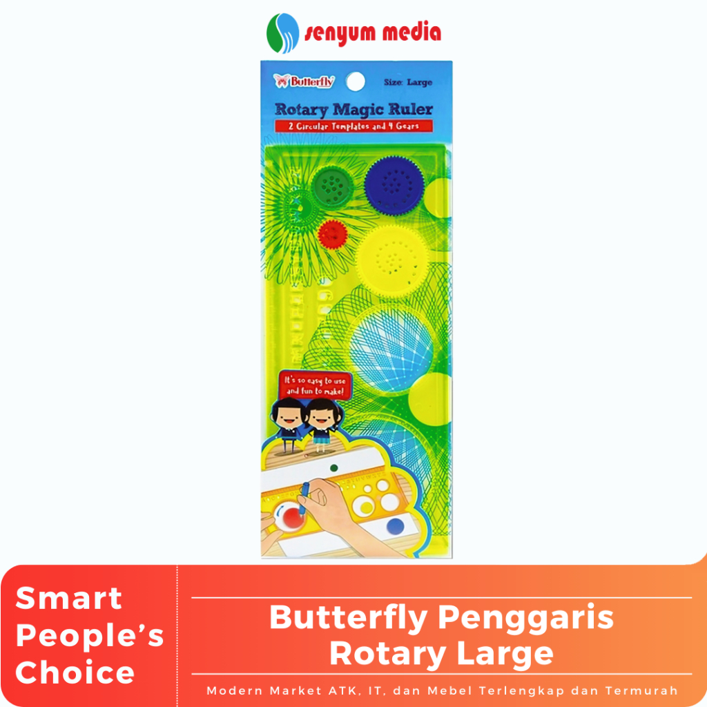Butterfly Rotary Large Ruler (1 Pcs) (S:PCS) | Shopee Malaysia
