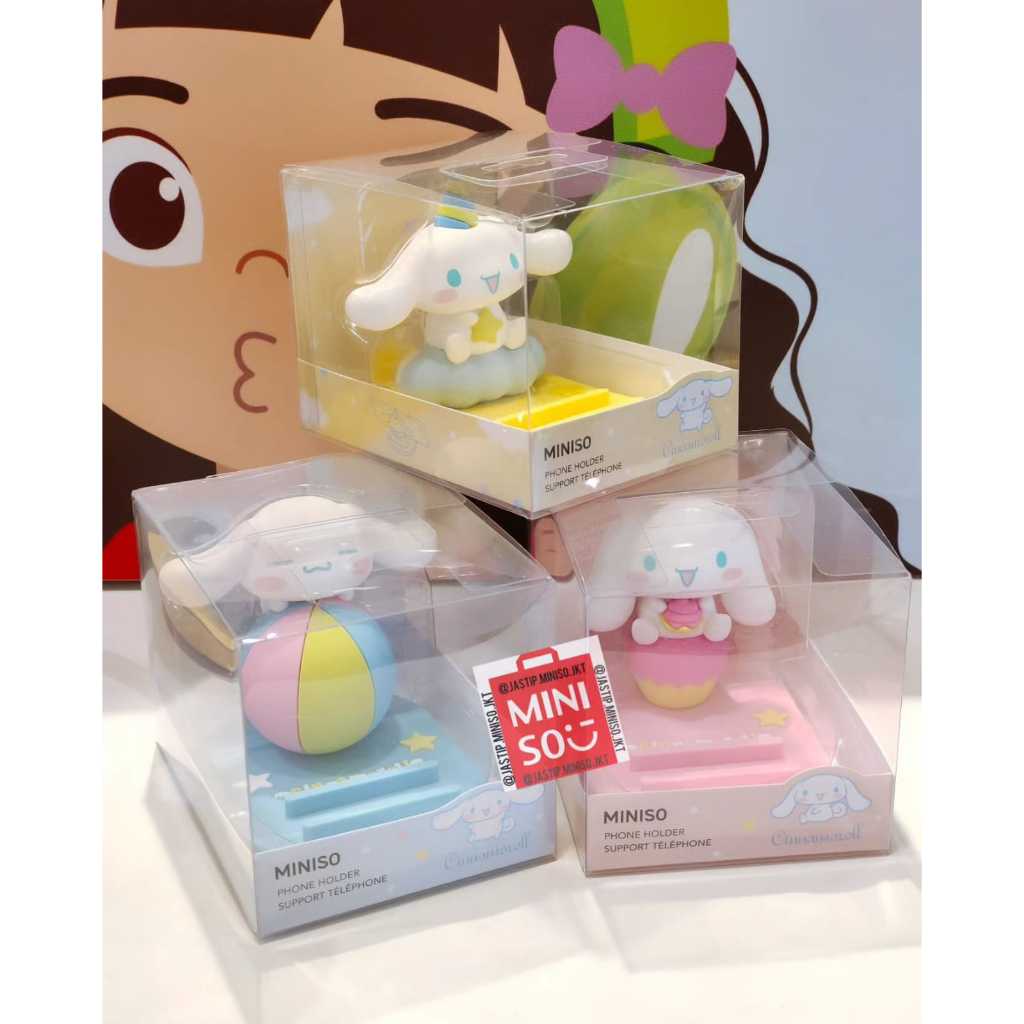 Miniso x SANRIO Phone Holder for Desktop CINNAMOROLL Circus Series ...