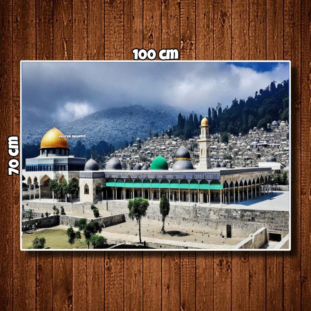 Painting poster Print BIG JUMBO al aqsa Mosque Code 93/al aqsa Mosque