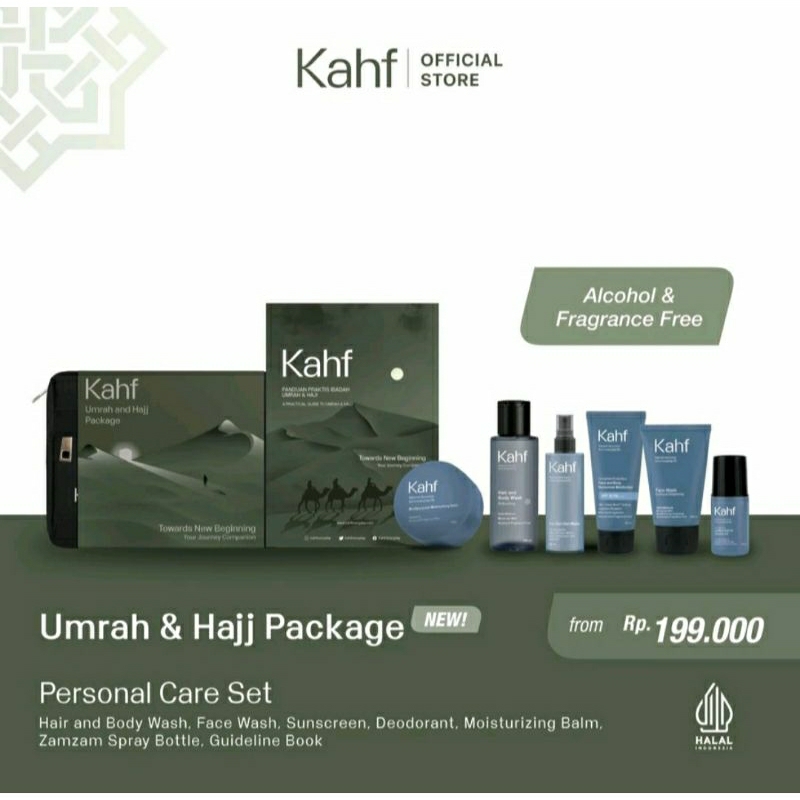 Kahf Hajj And Umrah Package - Face Wash 100ml | Hair & Body 100ml ...