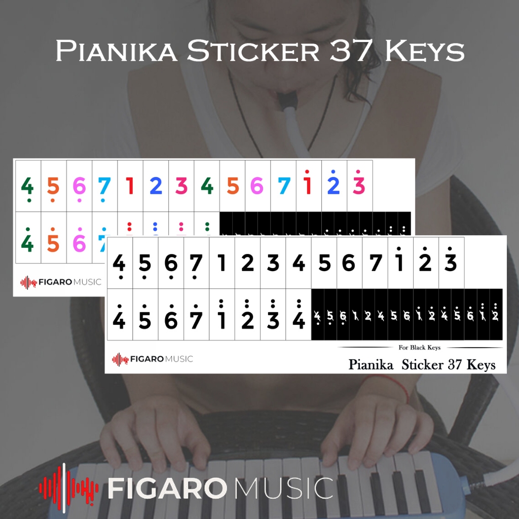 Pianika Sticker 37 Keys 37 Keys Sticker Pianika Melodica Number Series Shopee Malaysia
