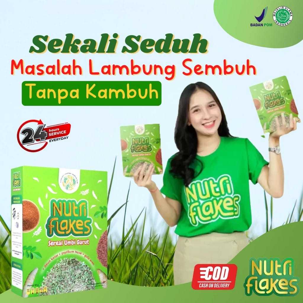 Nutriflakes Cereal Tuber Garut Cereal Healthy Diet Stomach