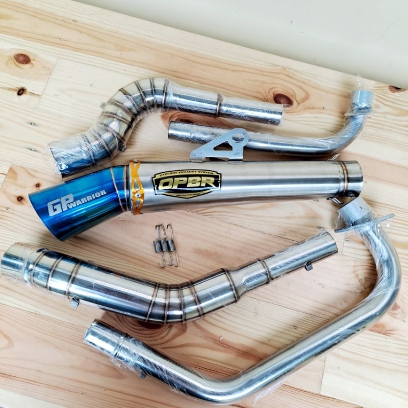 Hi Mount pipe OPBR Conical exhaust pipe xrm wave fury 125 110 100 smash