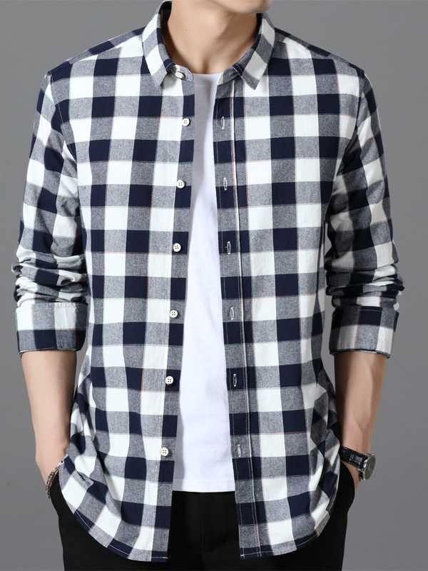KEMEJA Pay On The Spot!!! Good And Quality Color Channel Flannel Long