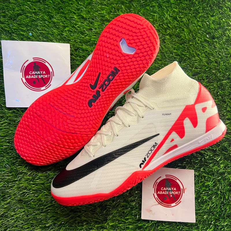 Mercurial SUPERFLY 9 ELITE BRIGHT CRIMSON IC AIR ZOOM FUTSAL Shoes ...