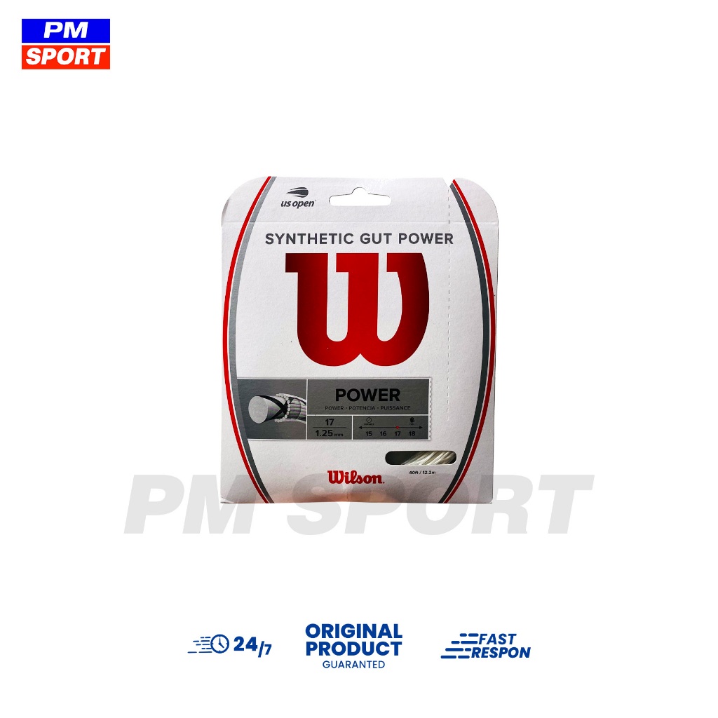 Original SYNTHETIC GUT POWER TENNIS WILSON TENNIS RACKET STRINGS ...