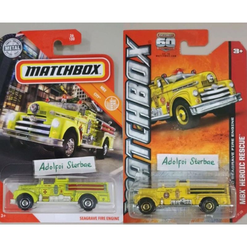 Matchbox classic seagrave fire engine mbx city sa fire truck rescue ...