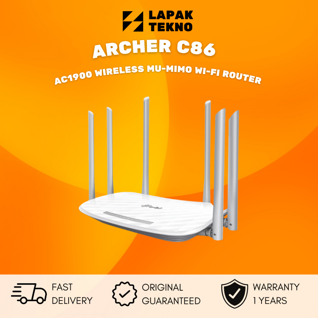 Tplink ARCHER C86 AC1900 Wireless MUMIMO WiFi Router TPLINK Shopee