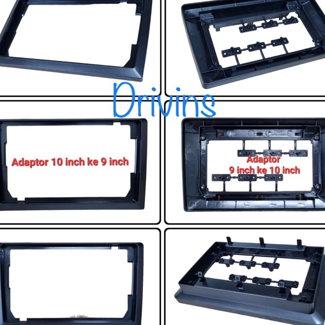 Premium Frame Adapter Head Unit Double Din Android Head Unit 9 Inch to ...