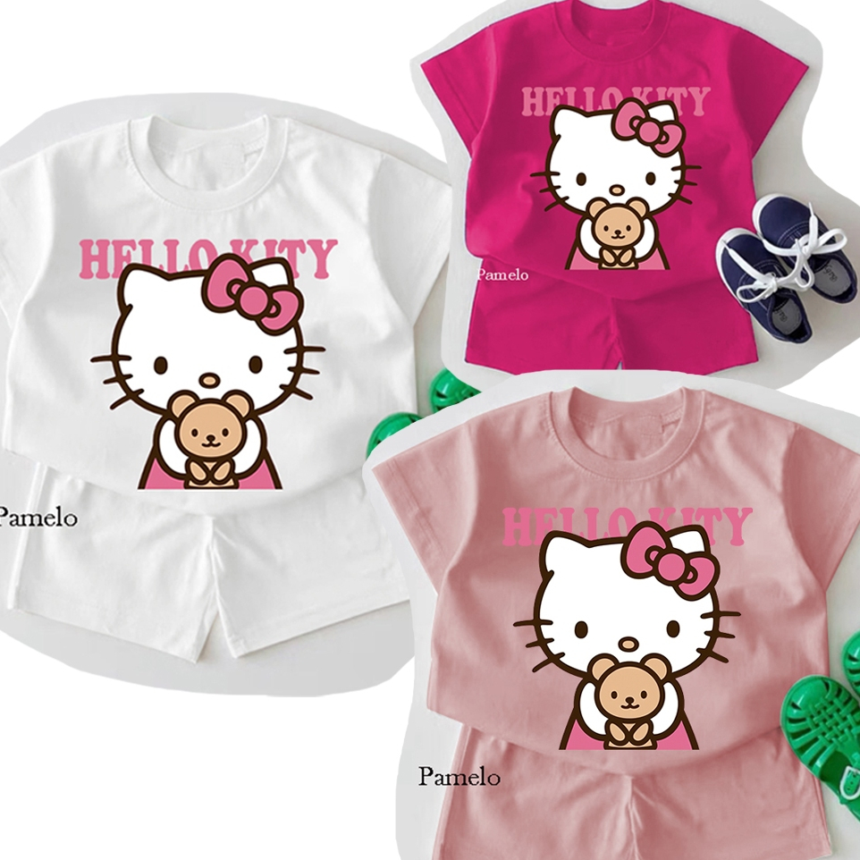 KATUN Hello Kitty Combed 24s Cotton Children's Set One Set Combed ...