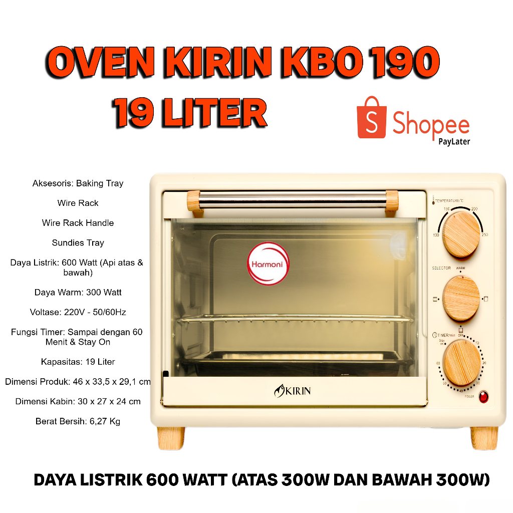 Kirin Kbo Omni Oven Liter The Newest Send Oven Has Lights And Keep Warm Features Shopee