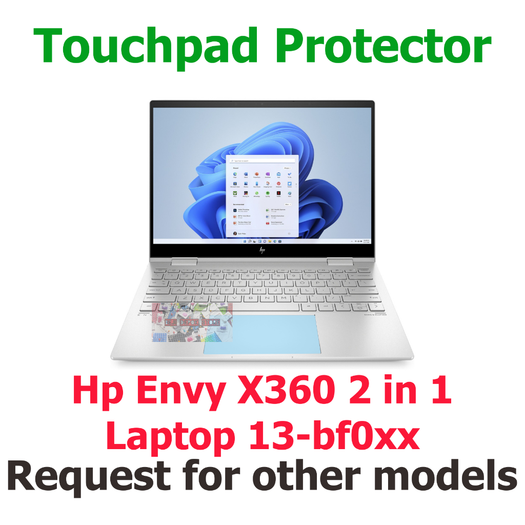 Touchpad Trackpad Protector Hp Envy X360 2 in 1 Laptop 13-bf0xx ...