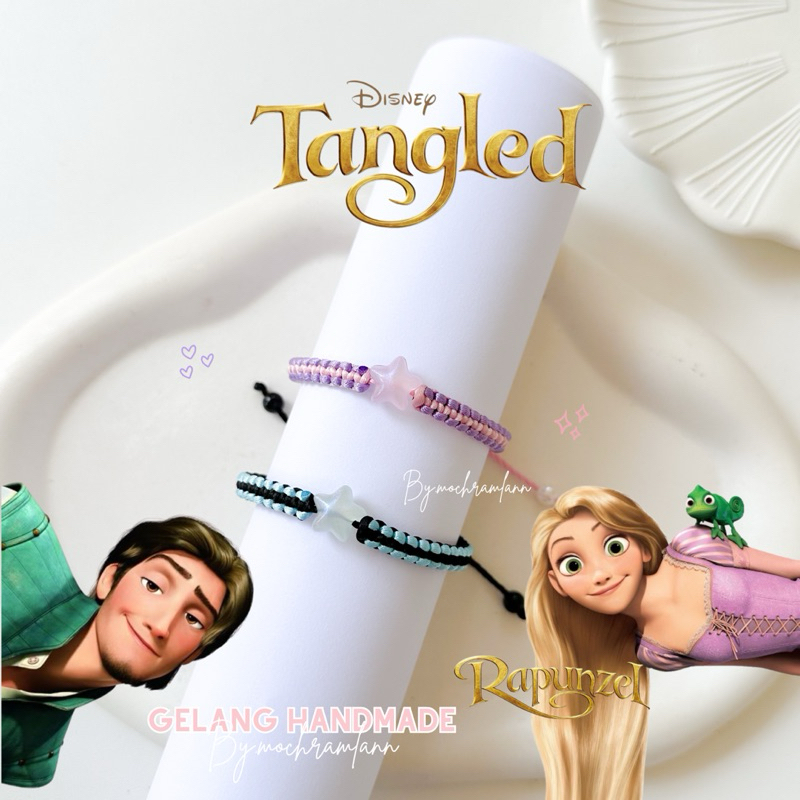 RAPUNZEL & FLYNN KNITTED BRACELETS | COUPLE Bracelet | TANGLED KNITTING ...