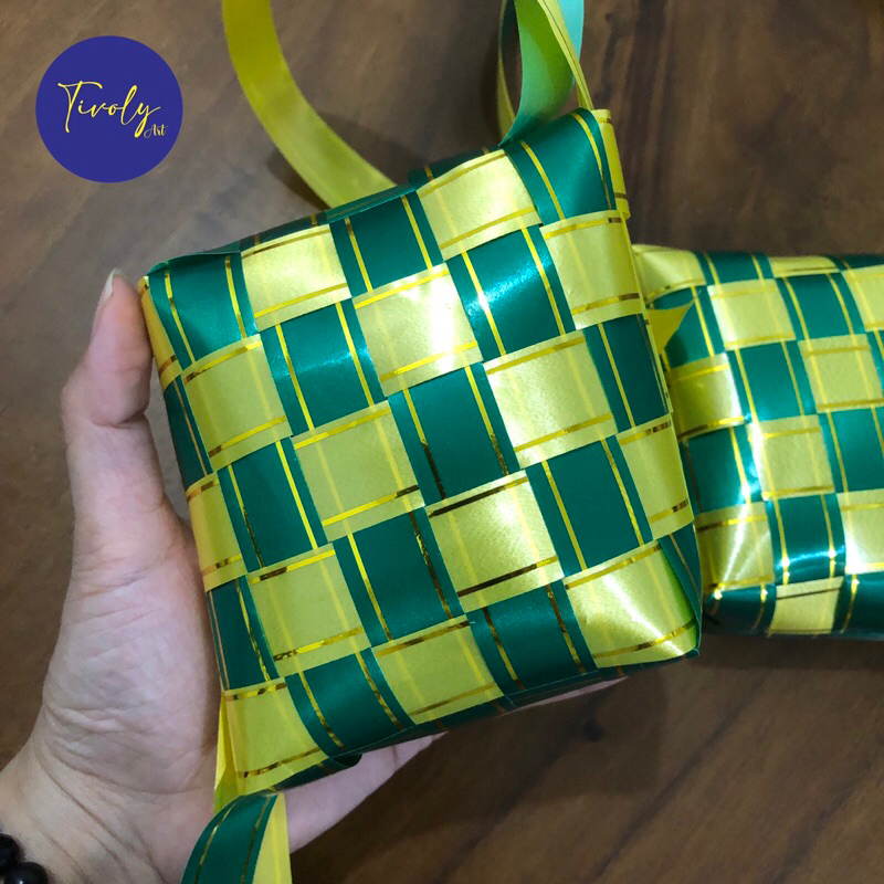 Xl Japanese Ribbon Ketupat uk. 12x15 cm | Eid Ribbon Ketupat | Shopee ...