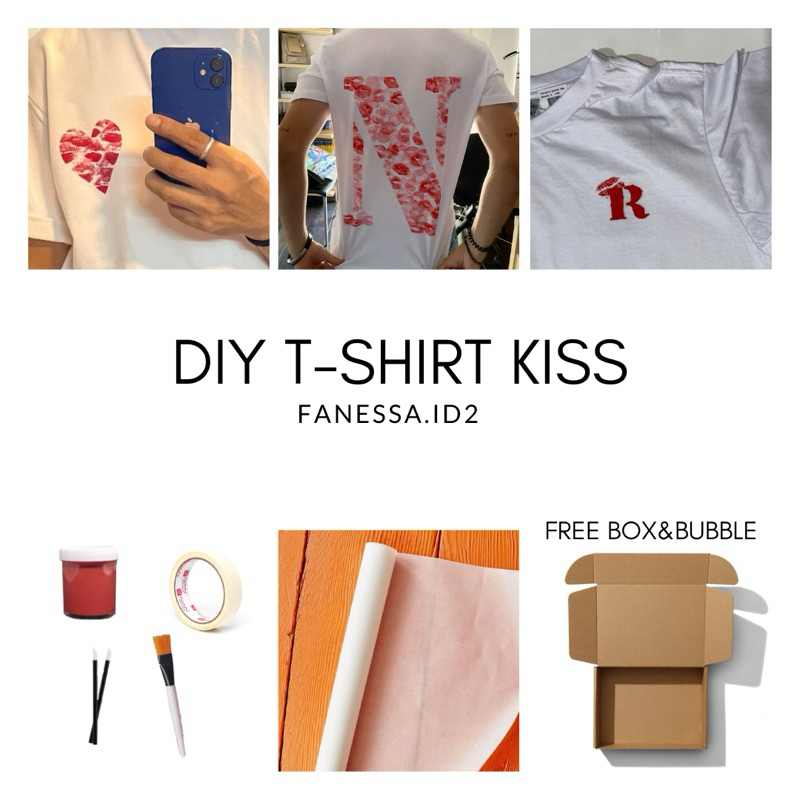 (freebox & Ironing Paper)DIY T-SHIRT KISS| Your Own Lip Stamp | Own Lip ...