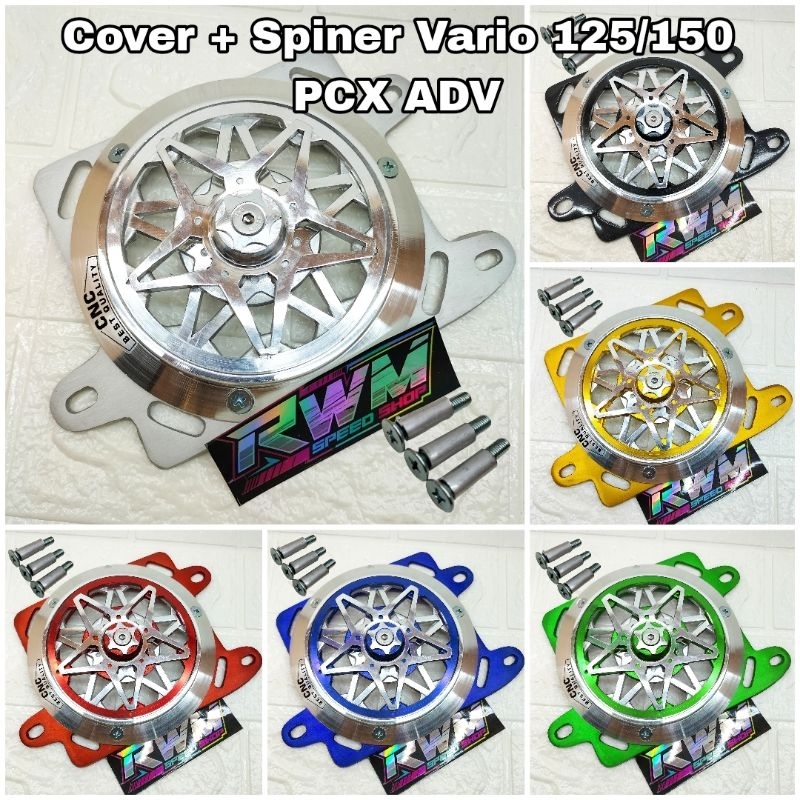 Radiator Cover Set Spinner Spinner Star Motif CNC Vario 125 150 PCX 150 ...