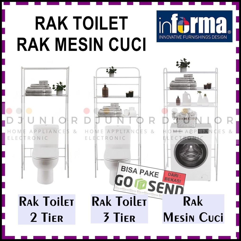 MESIN Informa - 2 TIER TOILET RACK / 3 TIER TOILET RACK WC / 3 TIER ...