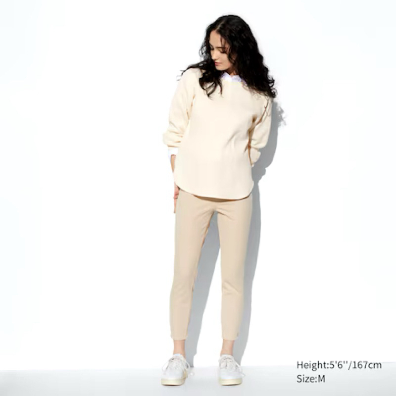 Women UNIQLO Ultra Stretch Crop Leggings Shopee Malaysia