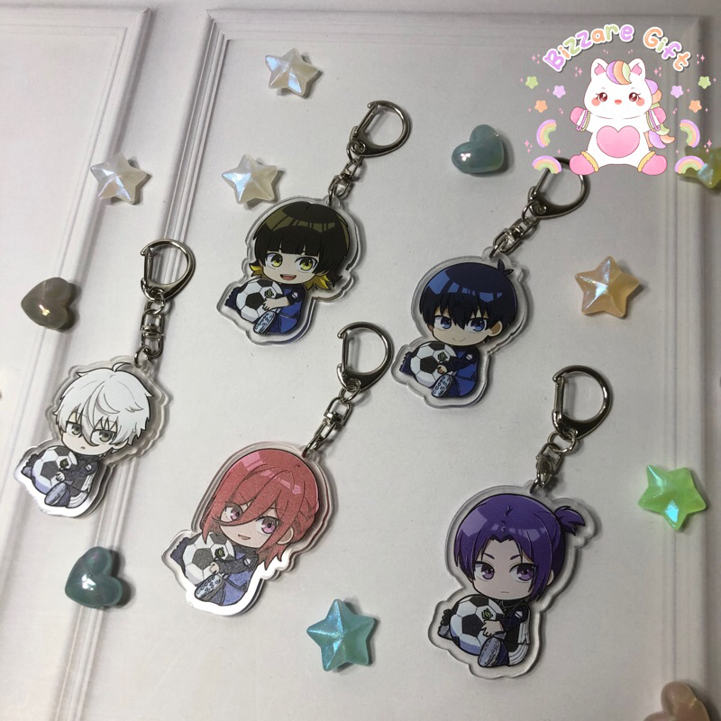 GANTUNGAN Blue Lock Keychain Cute Ganci Anime Keychain Isagi Bachira ...