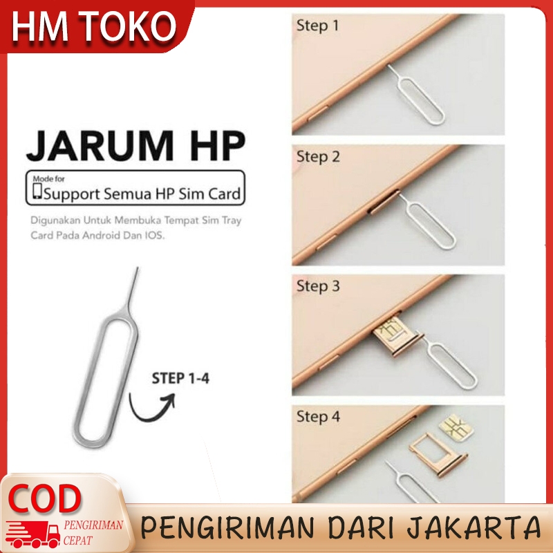 Hm TOKO Sim Ejector Puncture Opening Sim Tray HP Card | Shopee Malaysia