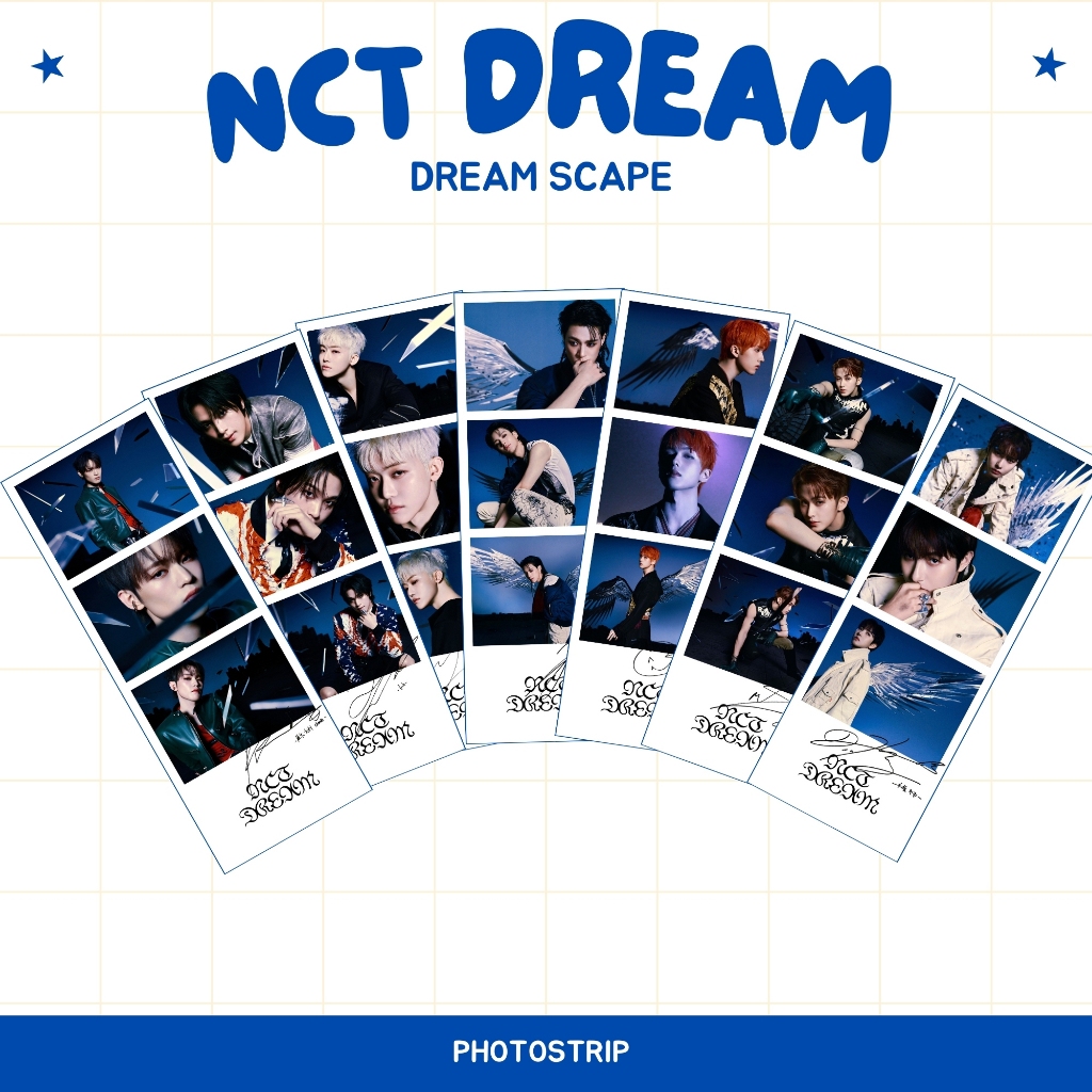 Nct DREAM SCAPE PHOTO STRIP (PRICE 1 PCS + 2 SIDES LAMINATED) HAND SIGN ...