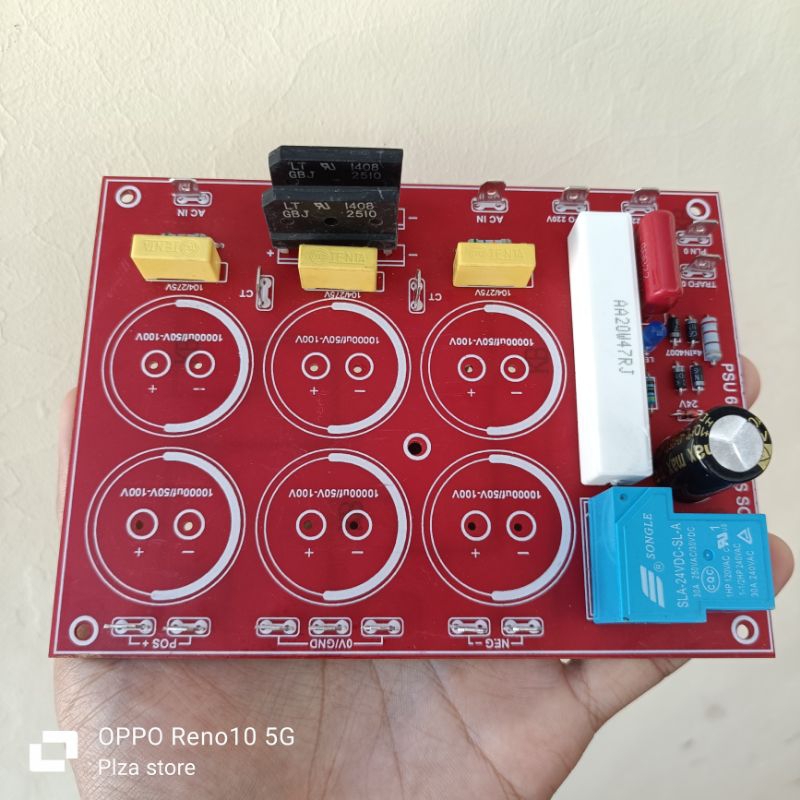 Pcb psu 6 elco plus softstart/Pcb psu class AB Contents 6 Complete