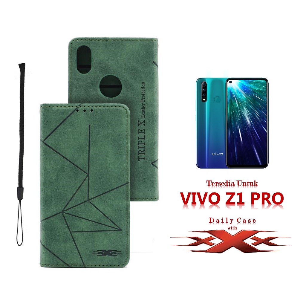 Dc Flip Case VIVO Z1 PRO TripleX Leather Premium Protection Shopee
