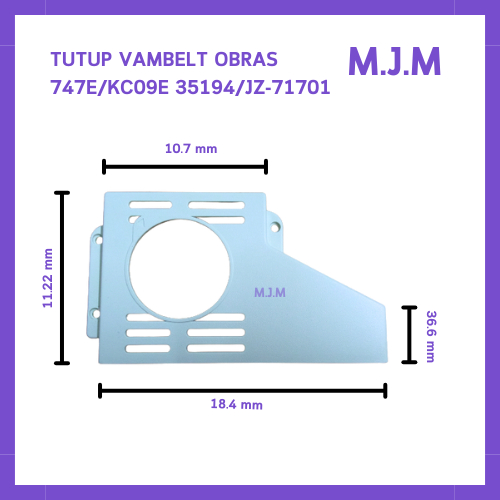 MESIN 747 Box Overlock Sewing Machine Vanbelt Cover/van-belt pully ...