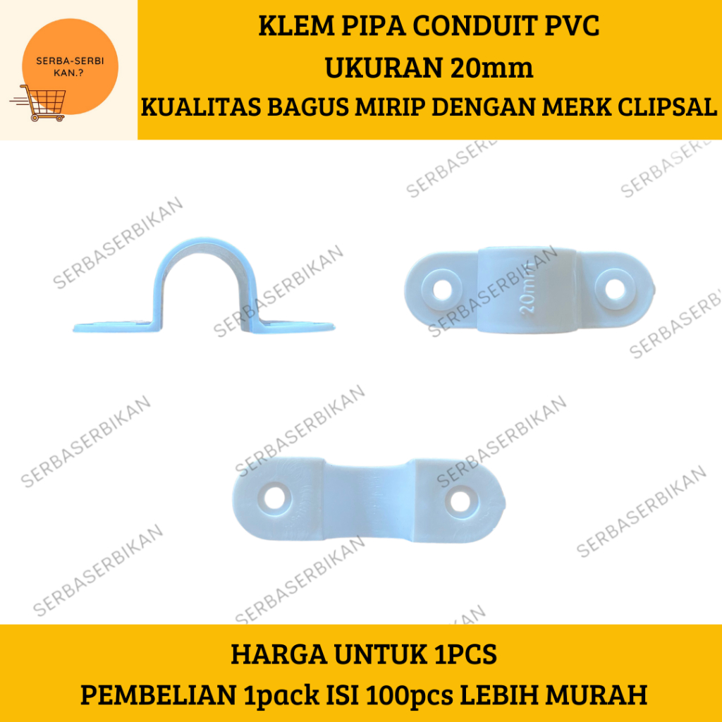 20mm PVC CONDUIT Electrical Pipe Clamps Similar To CLIPSAL Shopee
