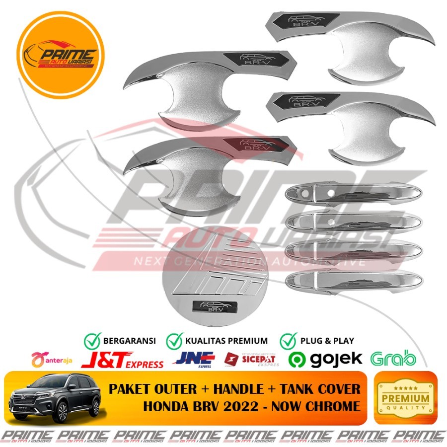 Outer HANDLE TANK COVER Package HONDA BRV 2022-2024 - CHROME - Complete ...