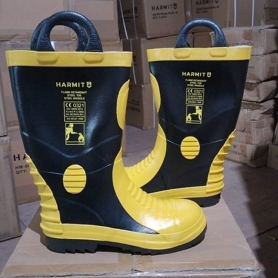 Firefighter Boots safety Shoes Firefighter Fire Ranger Brand HARMIT Shopee Malaysia