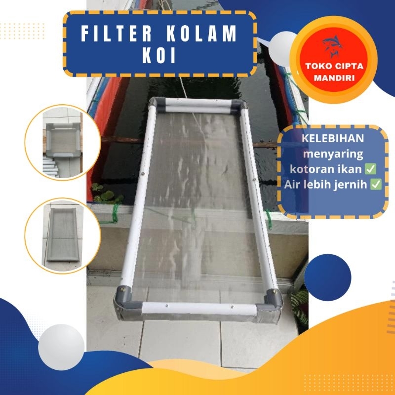 Fish pond filter sieve mesh filter sieve mesh filter koi fish pond ...