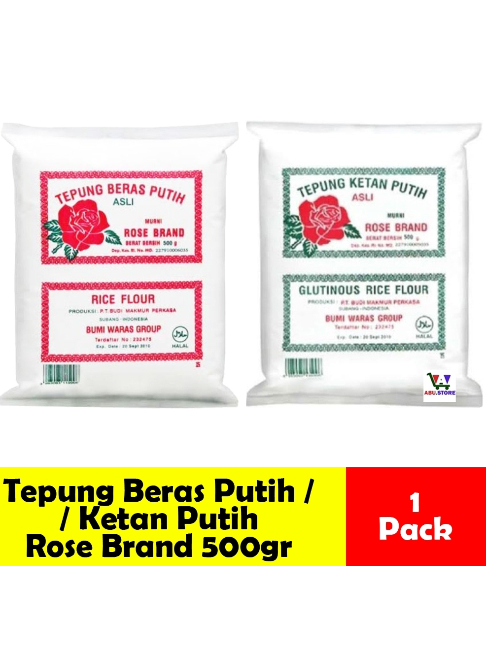 Rice Flour And ROSEB RAND Glutinous Flour 500GR | Shopee Malaysia